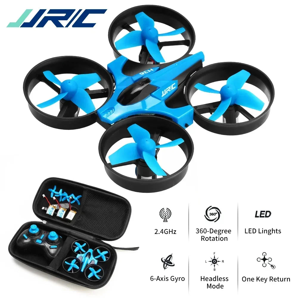 H36 Mini RC Quadcopter Drone with 4 Channels, 6-Axis Stabilization, Headless Mode, and 360° Flip Functionality - Ideal Remote Control Toy for Kids