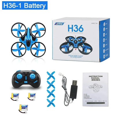 H36 Mini RC Quadcopter Drone with 4 Channels, 6-Axis Stabilization, Headless Mode, and 360° Flip Functionality - Ideal Remote Control Toy for Kids