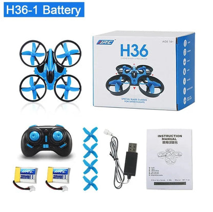 H36 Mini RC Quadcopter Drone with 4 Channels, 6-Axis Stabilization, Headless Mode, and 360° Flip Functionality - Ideal Remote Control Toy for Kids