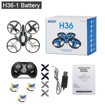 H36 Mini RC Quadcopter Drone with 4 Channels, 6-Axis Stabilization, Headless Mode, and 360° Flip Functionality - Ideal Remote Control Toy for Kids