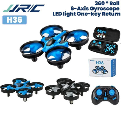 H36 Mini RC Quadcopter Drone with 4 Channels, 6-Axis Stabilization, Headless Mode, and 360° Flip Functionality - Ideal Remote Control Toy for Kids